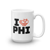 I LOVE CYCLING PHILADELPHIA - Mug