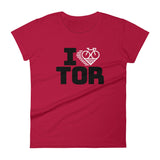 I LOVE CYCLING TORONTO - Women's short sleeve t-shirt