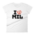 I LOVE CYCLING MILAN - Women's short sleeve t-shirt