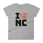 I LOVE CYCLING NORTH CAROLINA - Women's short sleeve t-shirt