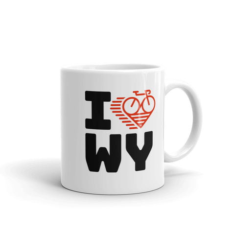 I LOVE CYCLING WYOMING - Mug