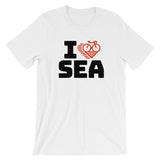 I LOVE CYCLING SEATTLE - Short-Sleeve Unisex T-Shirt