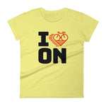 I LOVE CYCLING ONTARIO - Women's short sleeve t-shirt