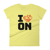 I LOVE CYCLING ONTARIO - Women's short sleeve t-shirt