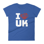 I LOVE CYCLING THE UNITED KINGDOM - Women's short sleeve t-shirt