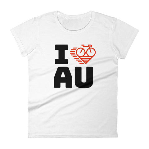 I LOVE CYCLING AUSTRALIA - Women's short sleeve t-shirt