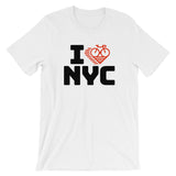 I LOVE CYCLING NEW YORK CITY - Short-Sleeve Unisex T-Shirt