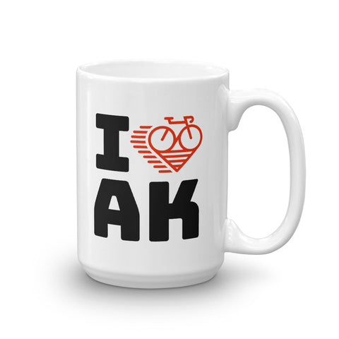 I LOVE CYCLING ALASKA - Mug