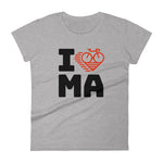 I LOVE CYCLING MASSACHUSETTS - Women's short sleeve t-shirt