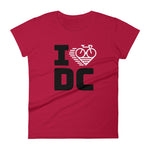 I LOVE CYCLING DC - Women's short sleeve t-shirt