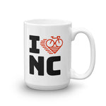 I LOVE CYCLING NORTH CAROLINA - Mug
