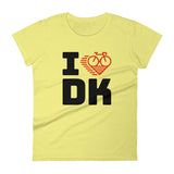 I LOVE CYCLING DENMARK - Women's short sleeve t-shirt