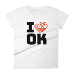 I LOVE CYCLING OKLAHOMA - Women's short sleeve t-shirt