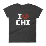 I LOVE CYCLING CHICAGO - Women's short sleeve t-shirt