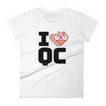 I LOVE CYCLING QUEBEC - Women's short sleeve t-shirt