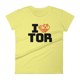 I LOVE CYCLING TORONTO - Women's short sleeve t-shirt