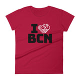 I LOVE CYCLING BARCELONA - Women's short sleeve t-shirt