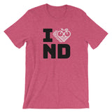 I LOVE CYCLING NORTH DAKOTA - Short-Sleeve Unisex T-Shirt