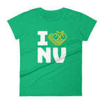 I LOVE CYCLING NEVADA - Women's short sleeve t-shirt