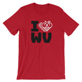 I LOVE CYCLING WEST VIRGINIA - Short-Sleeve Unisex T-Shirt
