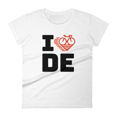 I LOVE CYCLING DELAWARE - Women's short sleeve t-shirt