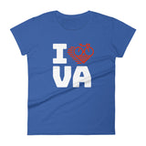 I LOVE CYCLING VIRGINIA - Women's short sleeve t-shirt