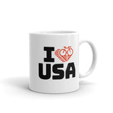 I LOVE CYCLING USA - Mug