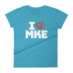 I LOVE CYCLING MILWAUKEE - Women's short sleeve t-shirt