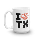 I LOVE CYCLING TEXAS - Mug