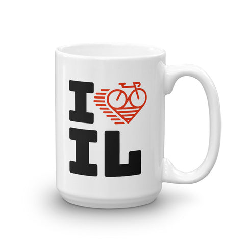 I LOVE CYCLING ILLINOIS - Mug