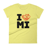 I LOVE CYCLING MICHIGAN - Women's short sleeve t-shirt