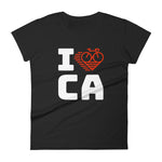 I LOVE CYCLING CALIFORNIA - Women's short sleeve t-shirt