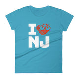 I LOVE CYCLING NEW JERSEY - Women's short sleeve t-shirt