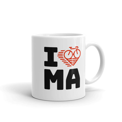 I LOVE CYCLING MASSACHUSETTS - Mug