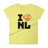 I LOVE CYCLING THE NETHERLANDS - Women's short sleeve t-shirt