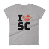 I LOVE CYCLING SOUTH CAROLINA - Women's short sleeve t-shirt
