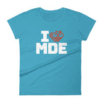I LOVE CYCLING MEDELLIN - Women's short sleeve t-shirt