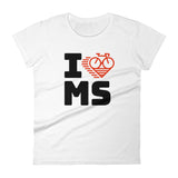 I LOVE CYCLING MISSISSIPPI - Women's short sleeve t-shirt