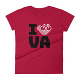 I LOVE CYCLING VIRGINIA - Women's short sleeve t-shirt