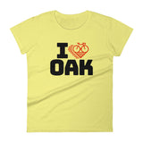 I LOVE CYCLING OAKLAND - Women's short sleeve t-shirt