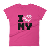 I LOVE CYCLING NEW YORK - Women's short sleeve t-shirt