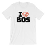 I LOVE CYCLING BOSTON - Short-Sleeve Unisex T-Shirt