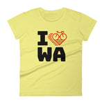 I LOVE CYCLING WASHINGTON - Women's short sleeve t-shirt