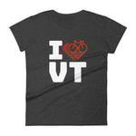 I LOVE CYCLING VERMONT - Women's short sleeve t-shirt
