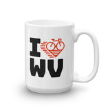 I LOVE CYCLING WEST VIRGINIA - Mug