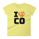 I LOVE CYCLING COLORADO - Women's short sleeve t-shirt