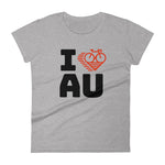 I LOVE CYCLING AUSTRALIA - Women's short sleeve t-shirt