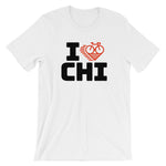 I LOVE CYCLING CHICAGO - Short-Sleeve Unisex T-Shirt