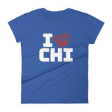 I LOVE CYCLING CHICAGO - Women's short sleeve t-shirt