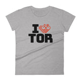 I LOVE CYCLING TORONTO - Women's short sleeve t-shirt